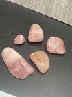 Rose Quartz or Pink Opal Palm 11 total ounces 1" to 3" in size — photo 2