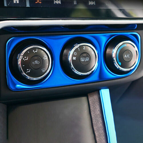 For Toyota Corolla AC Switch Panel Trim 2017-2019 Center Console Blue Titanium - Picture 6 of 10