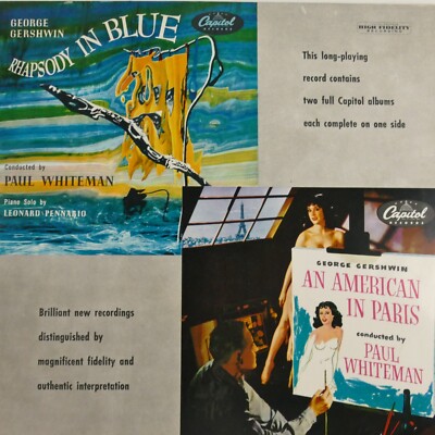 Paul Whiteman Gershwin Rhapsody in Blue Capitol Records K60310 LP-9018