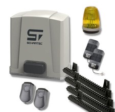 Schartec Schiebetorantrieb Jet 500 Komplett-Set + 4m Zahnstange Schiebetor Motor