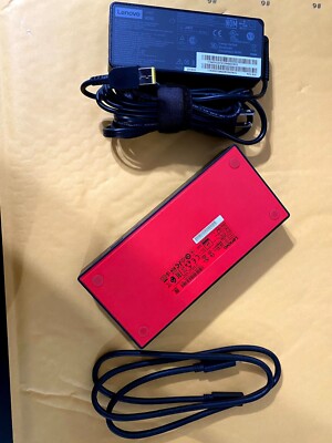 Lenovo ThinkPad 40AS0090US USB-C Gen 2 Docking Station (Model: LDC-G2) USED