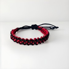 CUSTOM COLORS Cobra Style Paracord Bracelet for Wrist, Ankle, Two Colors Unisex