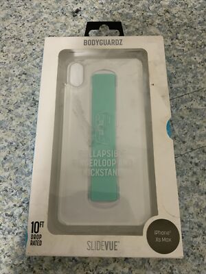 ☀️ BodyGuardz SLIDEVUE case for Apple iPhone XS Max Clear Distress Box 