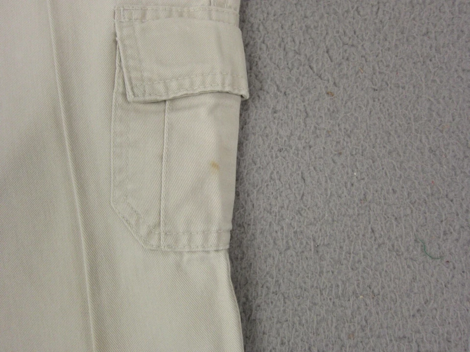 Pantalones hidráulicos vintage para mujer 5/6 beige pantalones cargo bolsillo utilitario pierna ancha Foto 3 de 4