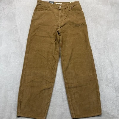 Levi's Pants Men's 29x30 Baggy Dad Corduroy Brown Wide Leg Relaxed Fit Trousers - Image 1 of 4