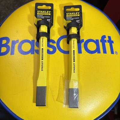 2 3/4''Stanley FatMax Flat Utility Cold Chisel (19mm) Powder-Coated Yellow Hi-Vis