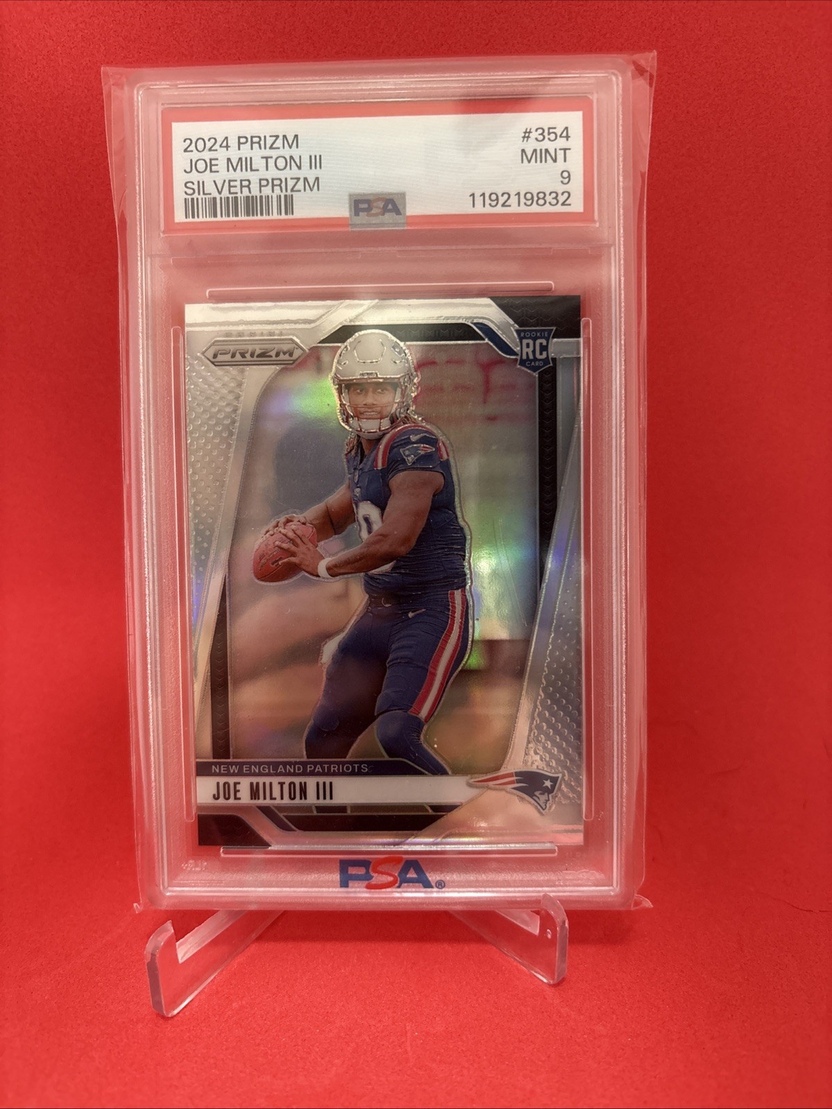 2024 Panini Prizm - Rookies Joe Milton III #354 Silver Prizm (RC)