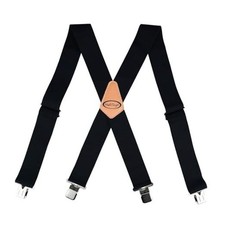 Men's Suspenders w/Clip Heavy Duty suspenders for men Big and Tall Work Black