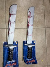  2 Rubie Friday the 13th Jason Voorhees Machete Halloween Vtg Horror Movie Prop