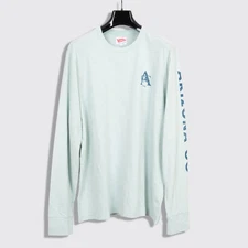 Standard Rec Arizona CC Longsleeve T-Shirt Size L Green Slub Cotton Jersey