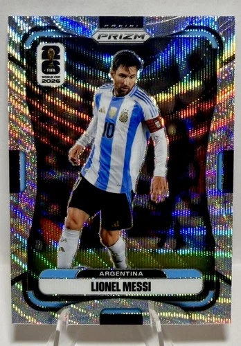 LIONEL MESSI 2026 Prizm FIFA World Cup World Cup Silver Wave Argentina #10