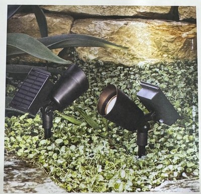 Threshold Solar LED Spotlights 2 Pack Outdoor Use