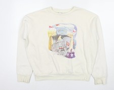 Womens UK XS Regular Disney Ivory Pullover Sweatshirt