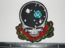 Grateful Dead Iron on Embroidered Patch - Free Shipping Skull