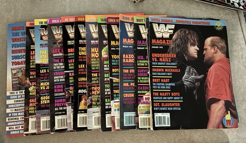 Lot Of Complete Set All 1993 Vintage WWF Magazine Issues 🔥 Hogan 🔥