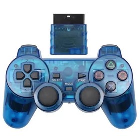SET OF 2 PLAYSTATION 2 PS2 Dual Vibration WIRELESS Controller Blue /Green