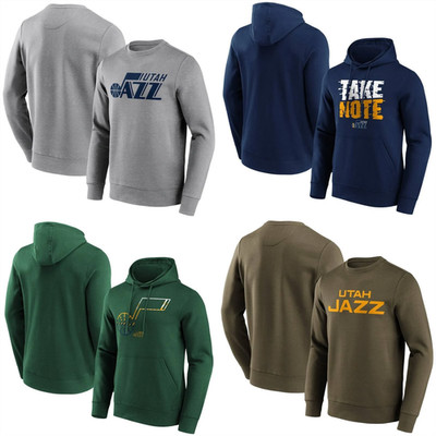 Utah Jazz NBA Hoodie Herren Basketball Fanatics Sweatshirt Oberteil - Neu