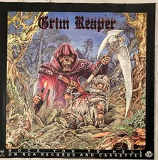 Grim Reaper 1987 Promo Poster Rock You To Hell New Wave Of British Heavy Metal
