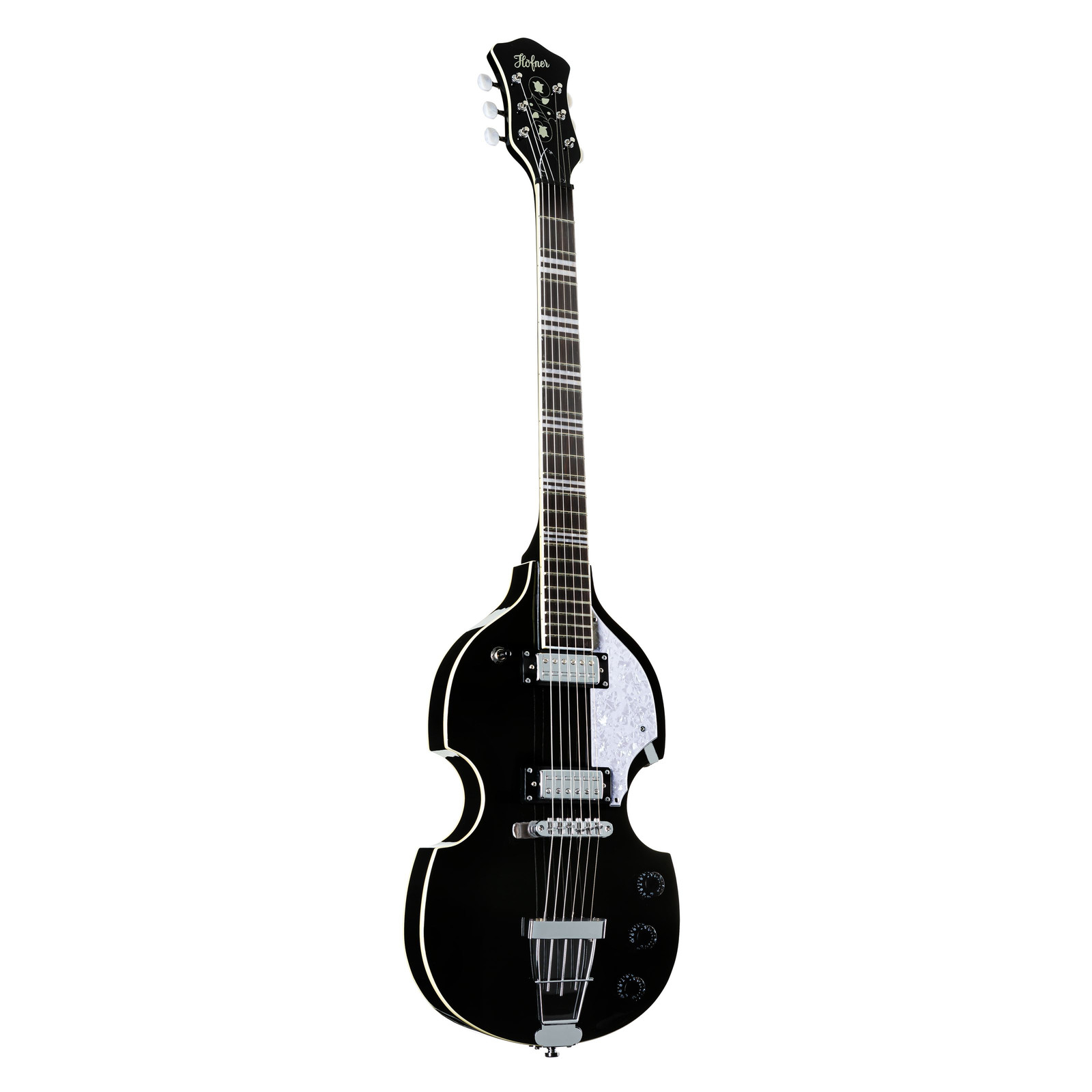 Hfner Icon Скрипка-гитара черная - Halbakustik Gitarre 54690₽