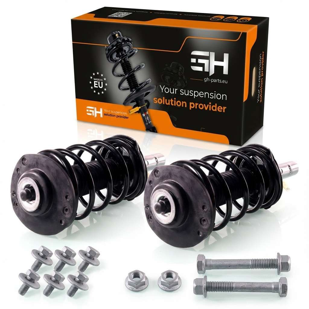 2x Complete Struts Assembly Front for Peugeot 206 1.6HDI, 2.0HDI