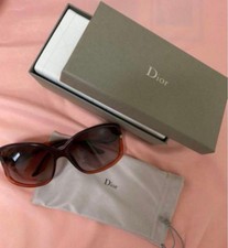 DIOR Christian Sunglasses Brown Crystal