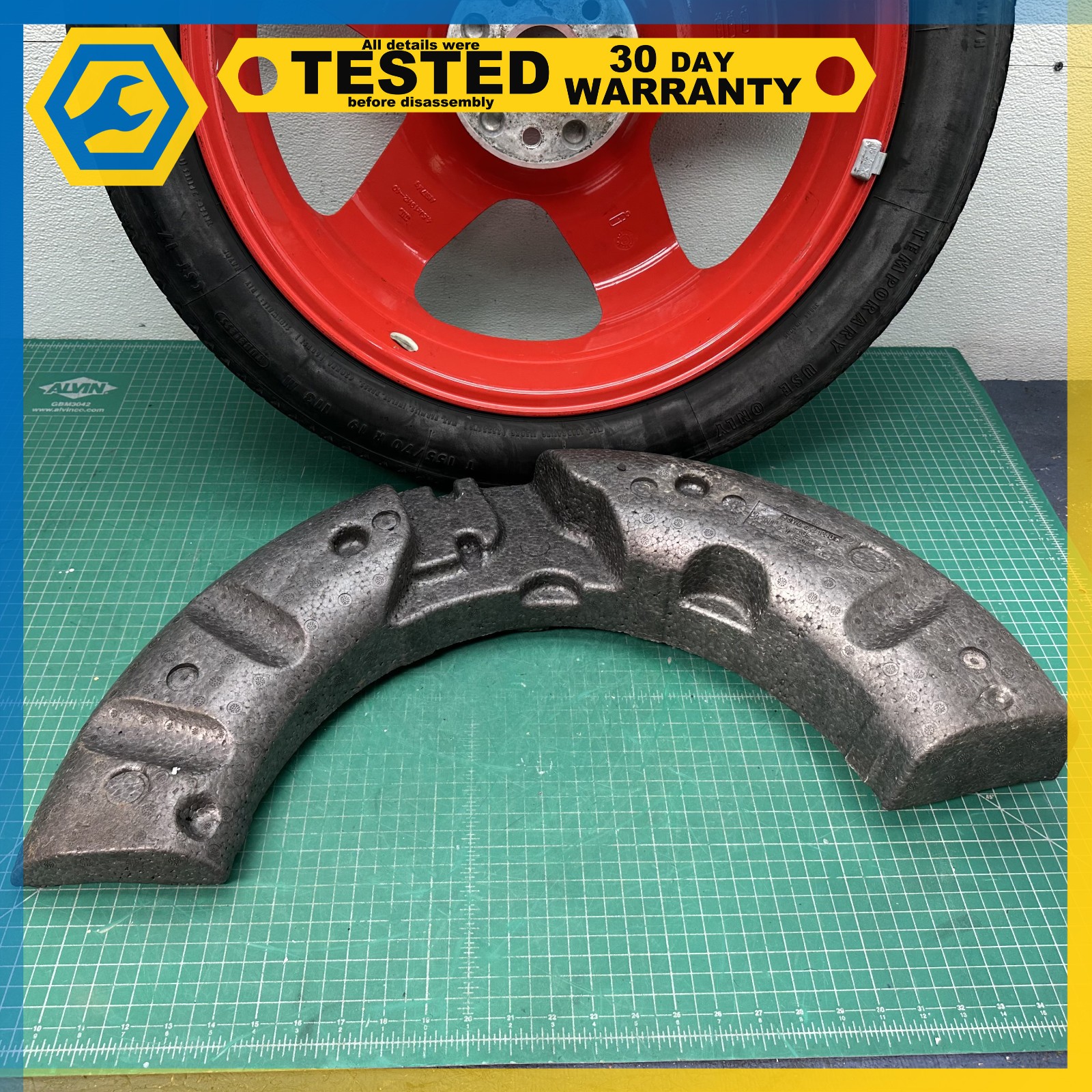 06-12 BENTLEY Flying Spur SPARE TIRE WHEEL RIM T155/70R19 W/ JACK TOOLS KIT OEM