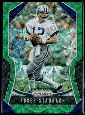 (5236) 2019 Prizm Roger Staubach Green Scope #/75 Cowboys