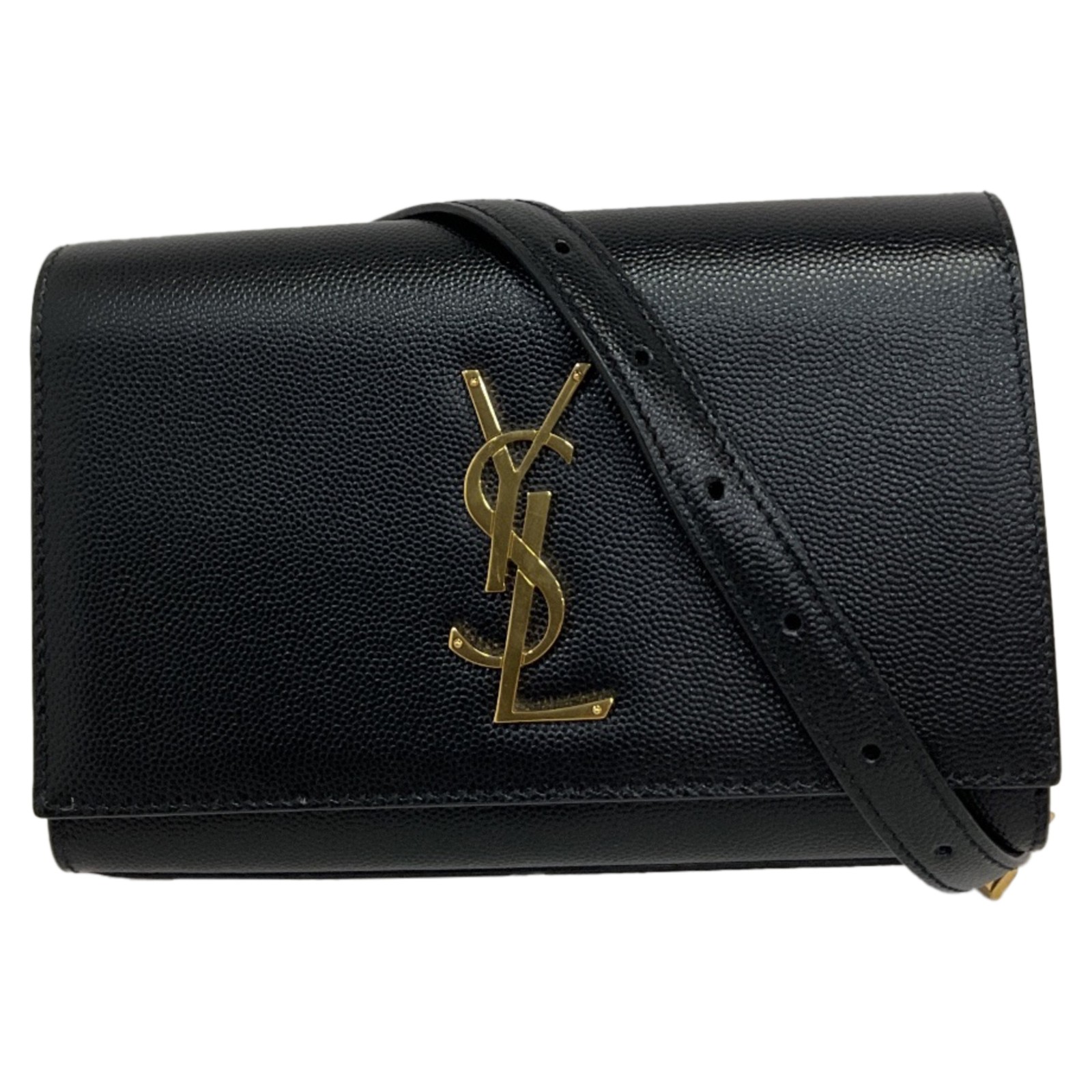 Borsa Saint Laurent Kate cintura in pelle uomo nera taglia unica