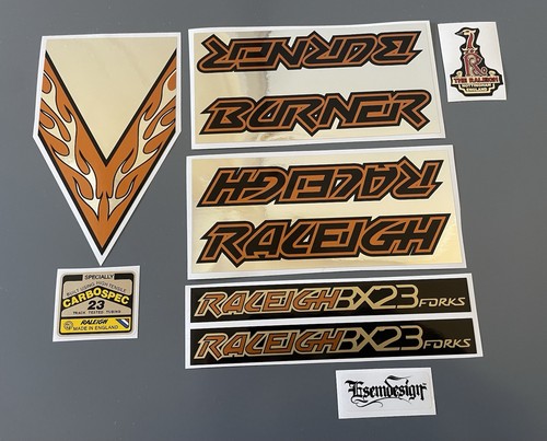 Raleigh Mk1 Chrome Burner Decal Set - Picture 1 of 1