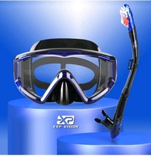 Snorkel Set Pano 3 Window Adult Snorkeling Gear Professional Snorkel Goggles