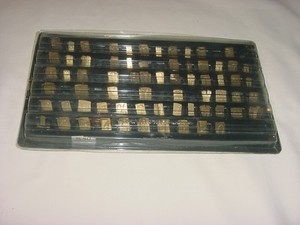 NEW HERMES BRASS NUMBER/LETTER SET 35-017 for Pantograph Duplicating Machine