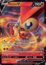 Pokemon TCG SWSH01: Sword & Shield Base Set Victini V Ultra Rare 025/202 NM