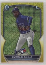 2023 Bowman Chrome Mega Box Yellow Mojo Refractor 36/75 Enmanuel Bonilla 0o48
