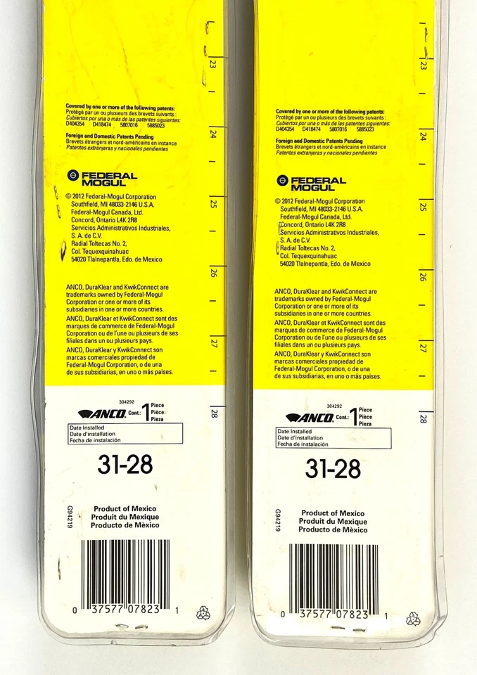 Anco Toyota Trico Subaru пилоновые стеклоочистители лезвия смешанные размеры всесезонный набор из 6 - Изображение 3 из 4