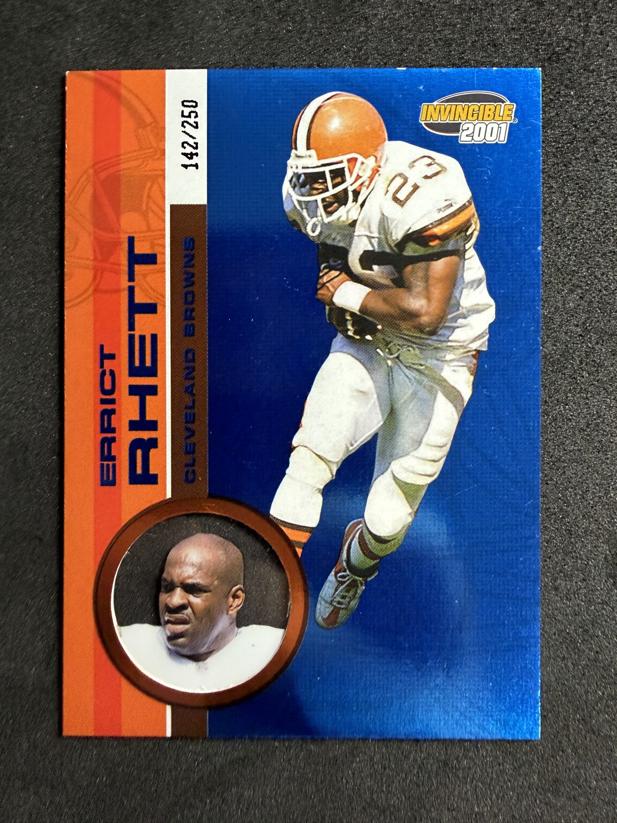 2001 Pacific Invincible - Errict Rhett #61 Blue /250