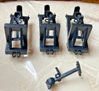 Marx Re-Issue Castle Playset Black Catapults Missing Wheels - Lot of 3