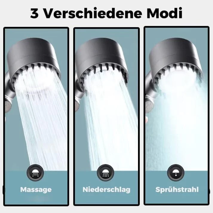 VitaShower™ 2.0 Handbrause Duschkopf Duschbrausen Set - weiche & glänzende Haut - Bild 2 von 4