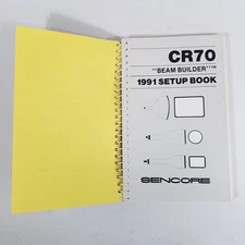 Sencore CR70 Beam Builder 1991 Setup Book