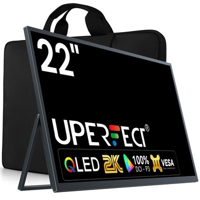 UPERFECT 22.0'' Ultra Slim HDR Portable Monitor IPS 2K QHD For Raspberry PI Used