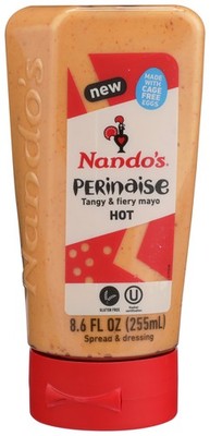 Nandos Hot Tangy Fiery Perinaise Mayo 8.6 Fl Oz Bottle