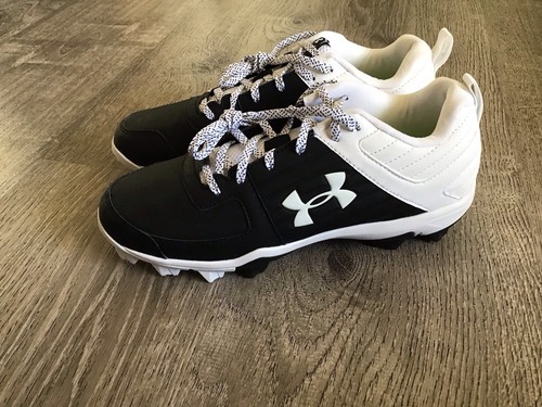 Under Armour Mens Leadoff Low Size 8 Baseball Cleats Black White NEW 3022071-001 - Picture 5 of 13