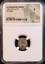 Achaemenid Empire Silver Siglos (5th Century BC) -NGC Fine! First Persian Empire
