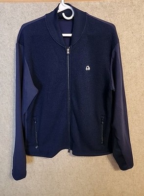 Greyson Golf XL Mens Blue Full Zip Isle of palms SC golf logo 155950 wool blend