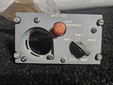 Boeing 727 Anti-Ice Cockpit Control Switch Panel 69-17525-1 