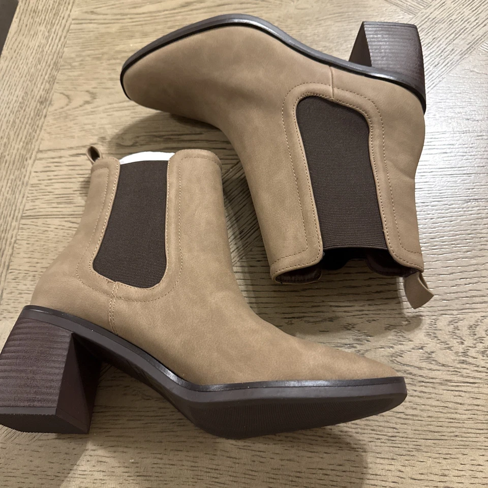 Call it Spring Women’s Suede Tan Ankle Boot Size 9 - Image 2 of 3