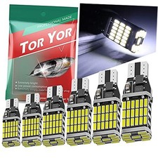 921 LED Bulbs 912 Reverse Lights Pack of 6, 6000K Xenon White CANBUS White-6PCS