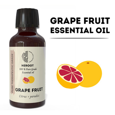 Heroot Grapefruit Essential Oil | Pure Grapefruit Oil | Aromatic Use