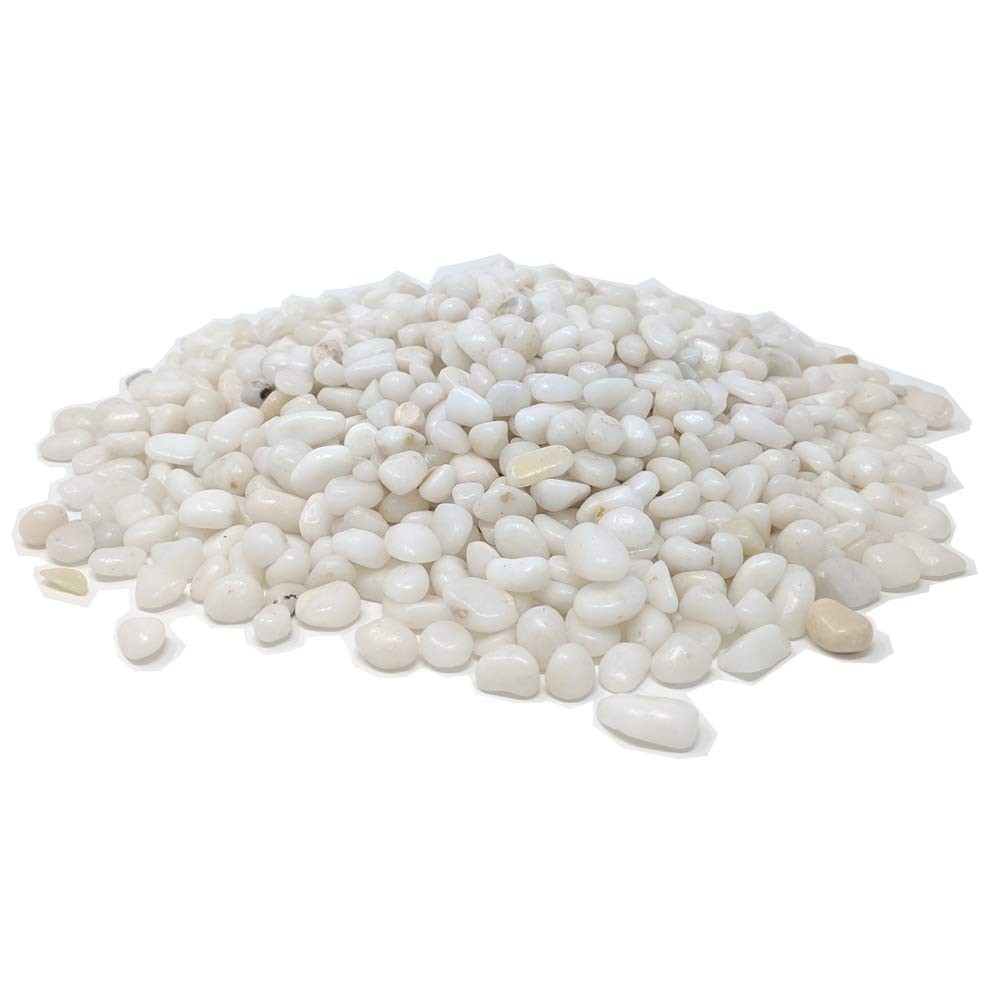 Best Midwest Hearth Decorative Polished White Pebbles 3/8" Gravel Size 2-lb Bag