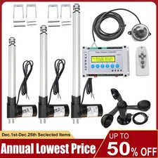 Dual Axis Solar Panel Track Tracker Kit-2PCS 6000N Linear Actuator W/ Anemometer