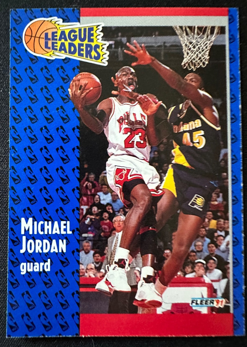 1991 Fleer Michael Jordan Lead Leaders #220 -Bulls GOAT HOF - Near Mint!